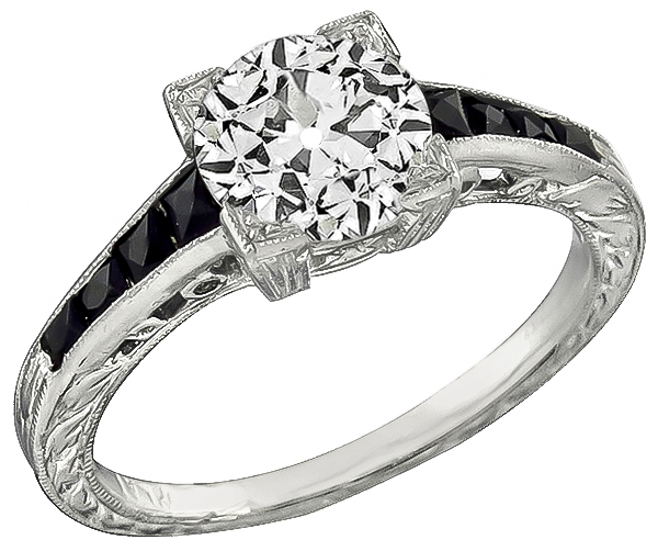 diamond platinum engagement ring 1