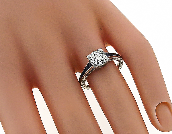 diamond platinum engagement ring 1