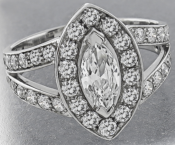 Estate 0.51ct Diamond Engagement Ring and Wedding Band Set Photo 1