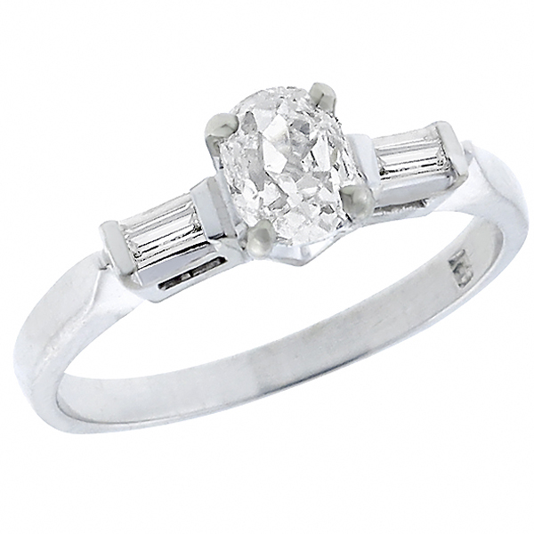 diamond 14k white gold engagement ring 1