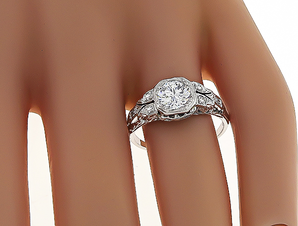 GIA Certified 0.85ct Diamond Engagement Ring