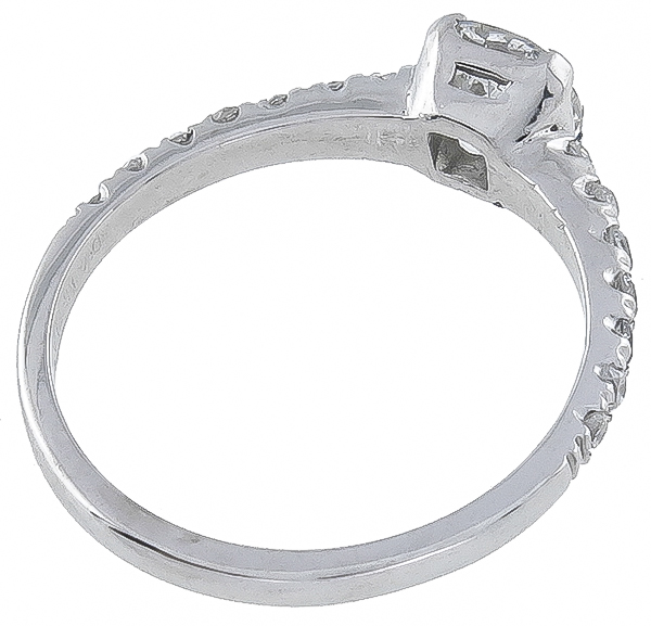 gia certified 0.87ct diamond engagement ring photo 1