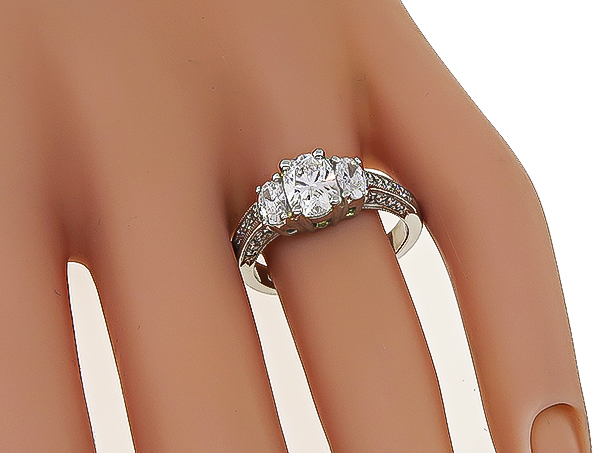 GIA Certified 1.00ct Diamond Engagement Ring