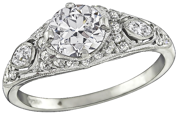 GIA Certified 1.00ct Diamond Engagement Ring