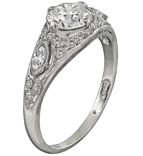 GIA Certified 1.00ct Diamond Engagement Ring