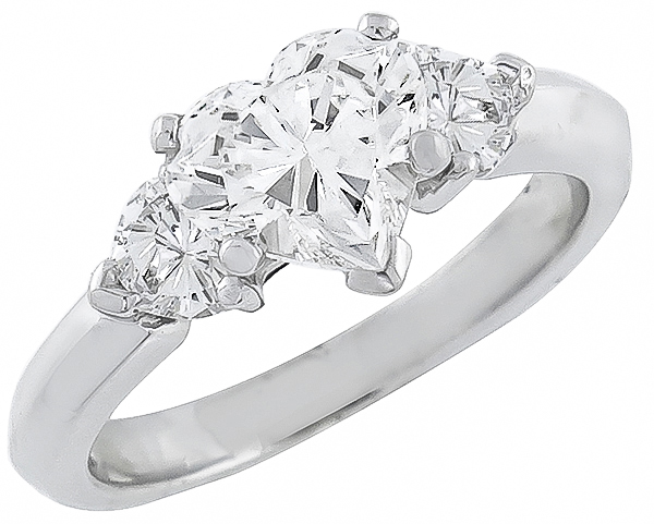 gia certified 1.01ct diamond engagement ring photo 1