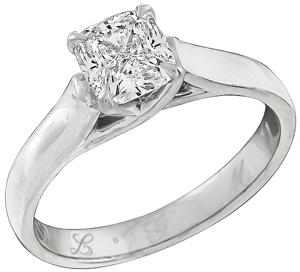 GIA Certified 1.01ct Diamond Engagement Ring Photo 1