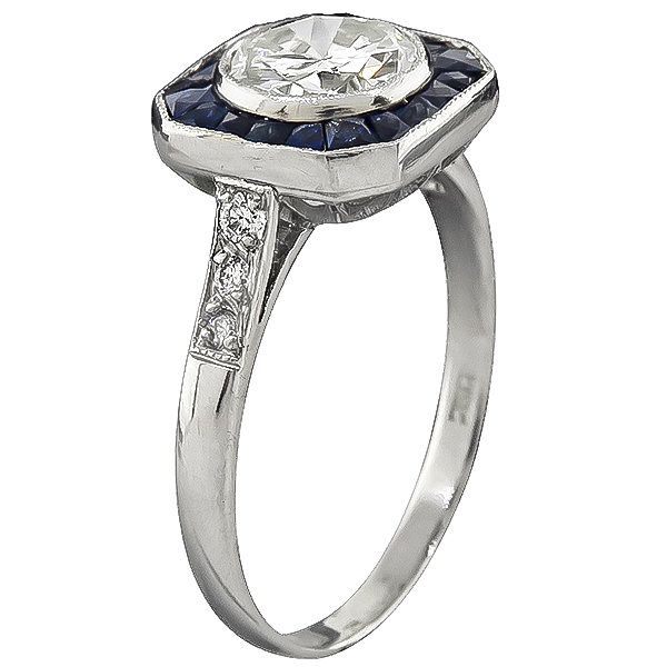 GIA Certified 1.06ct Diamond Engagement Ring
