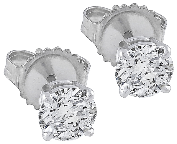 gia certified 1.06ct diamond stud earrings 1