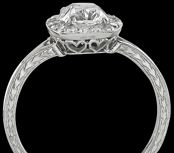 GIA Certified 1.16ct Diamond Engagement Ring Photo 1