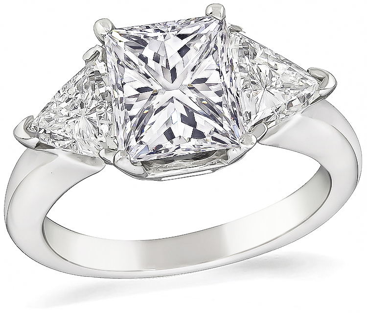 GIA Certified 2.01ct Diamond Engagement Ring