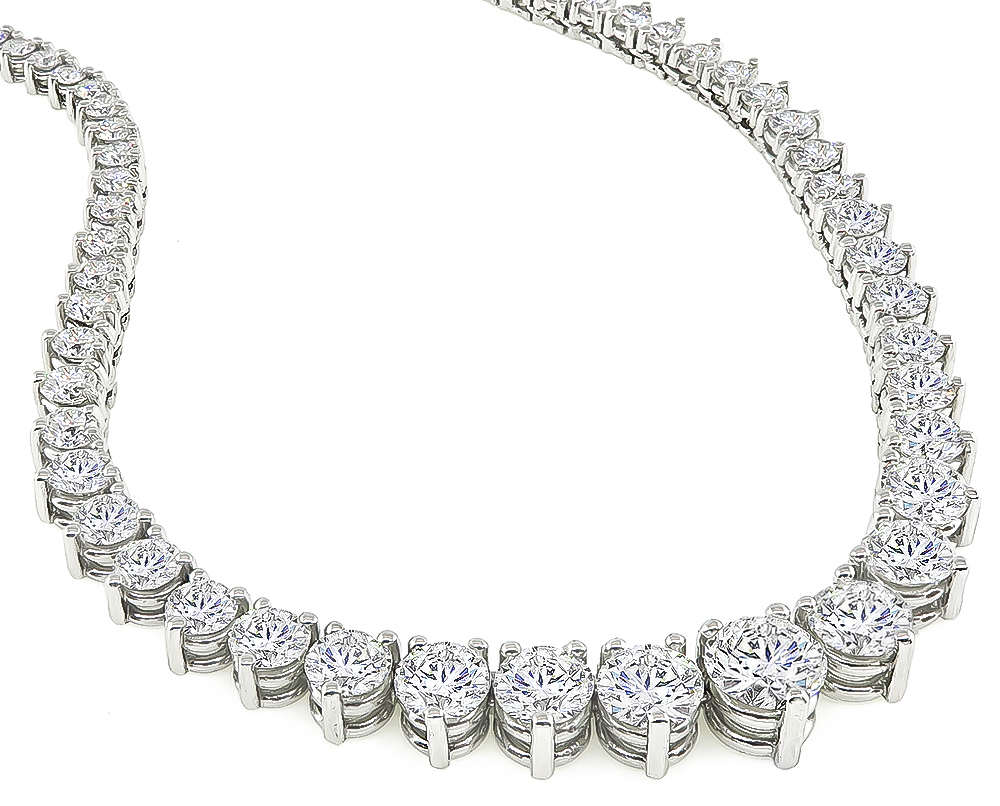 14.25cttw Diamond Riviera Necklace