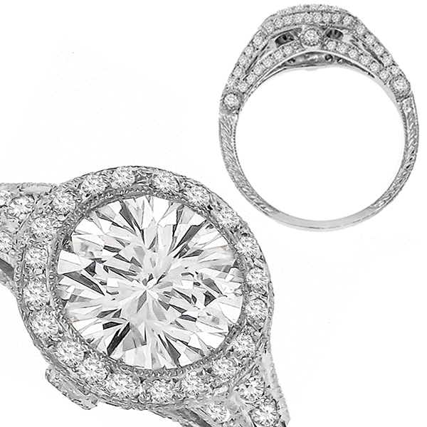 GIA 1.14ct Diamond Platinum Engagement Ring