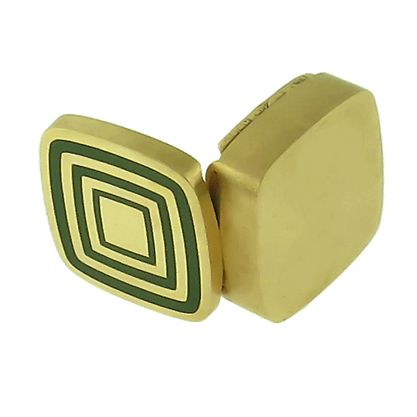 18k yellow gold enamel pill box 1