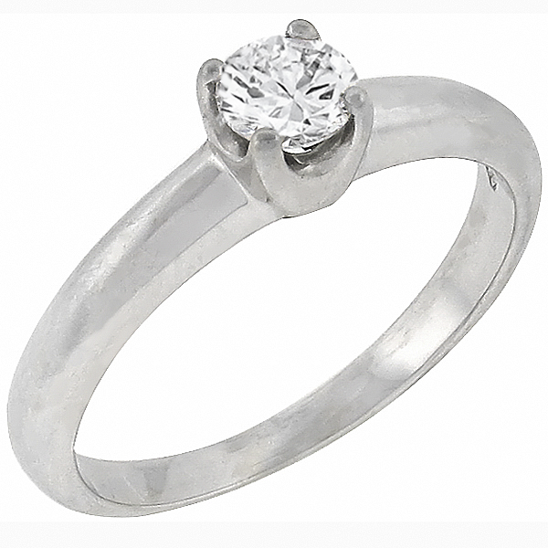 diamond solitaire 18k white gold engagement ring 1