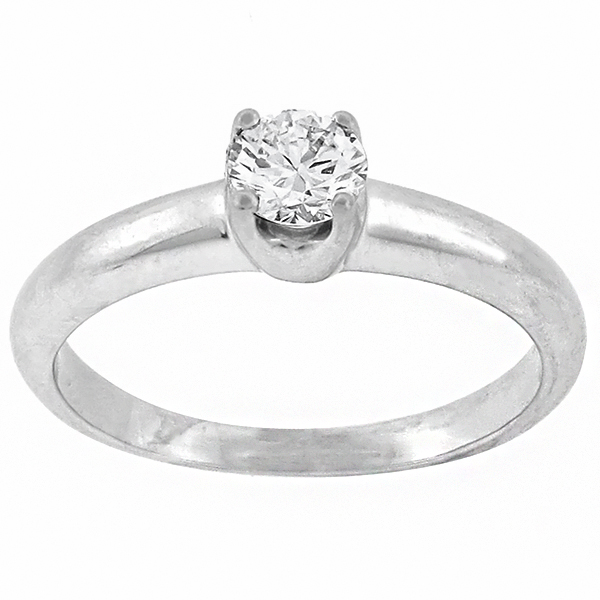 diamond solitaire 18k white gold engagement ring 1