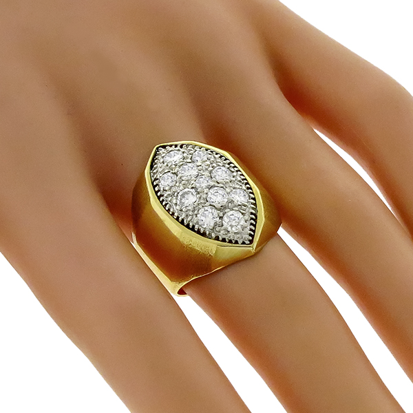 1.98ct Diamond 2 Tone Gold Ring