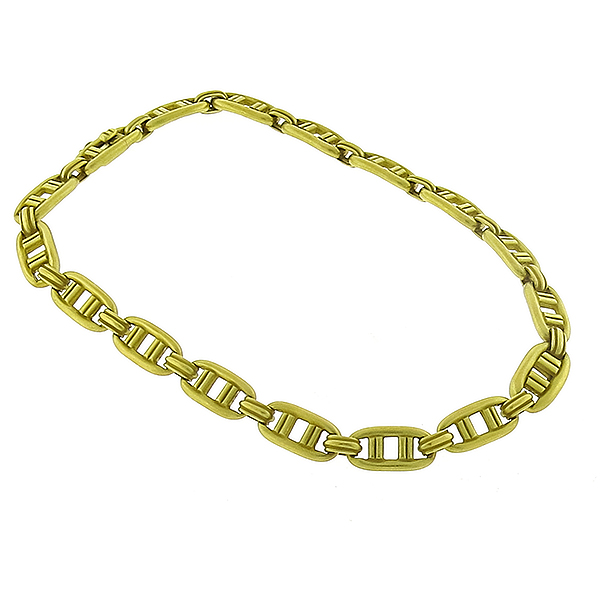 1976 Kieselstein-Cord Gold Link Necklace| Israel Rose