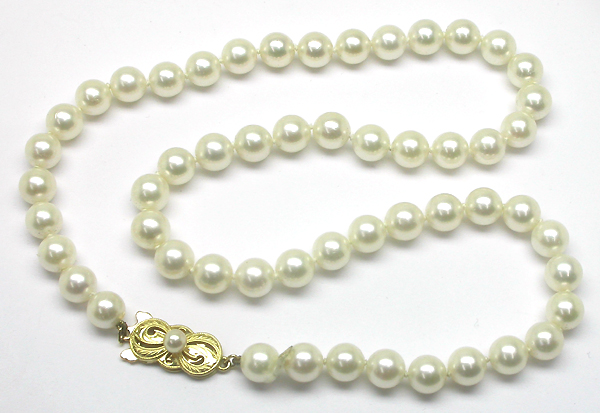 Estate Mikimoto Single Strand Pearl Necklace