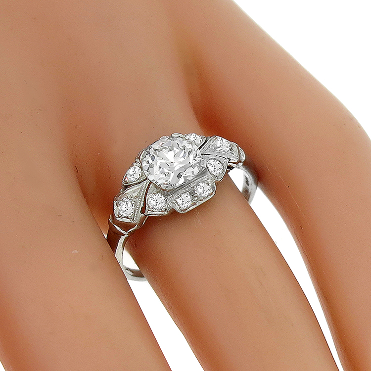 GIA 1.02ct Diamond Engagement Ring