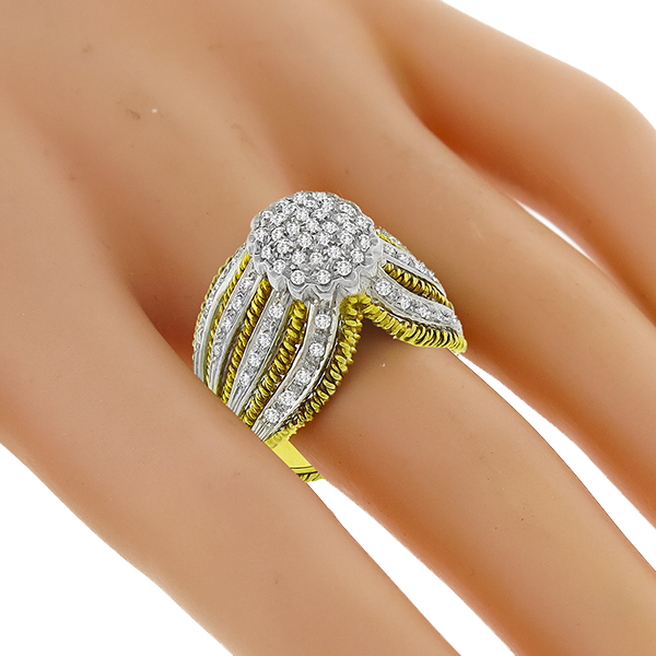 1.00ct Diamond 2 Tone Gold Ring