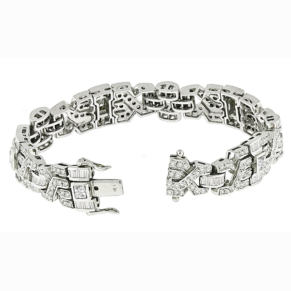 7.00ct Diamond Gold Bracelet