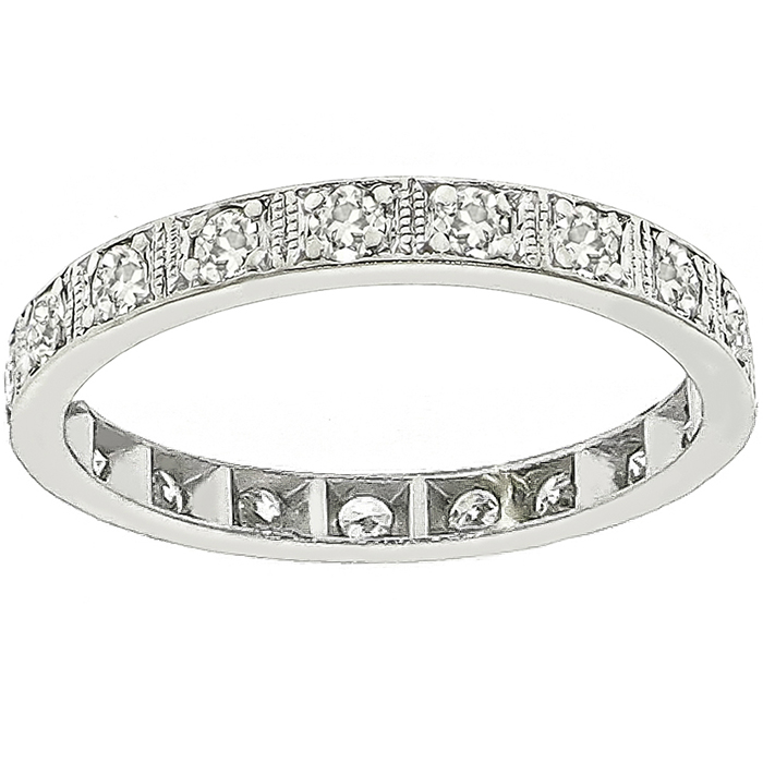 Art Deco 1.00ct Diamond Eternity Wedding Band