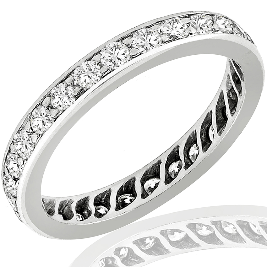 1.12ct Diamond Eternity Wedding Band