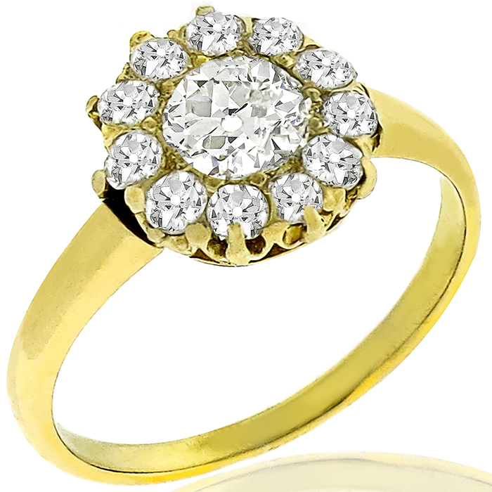 Victorian 0.51ct Diamond Gold Ring | Israel Rose