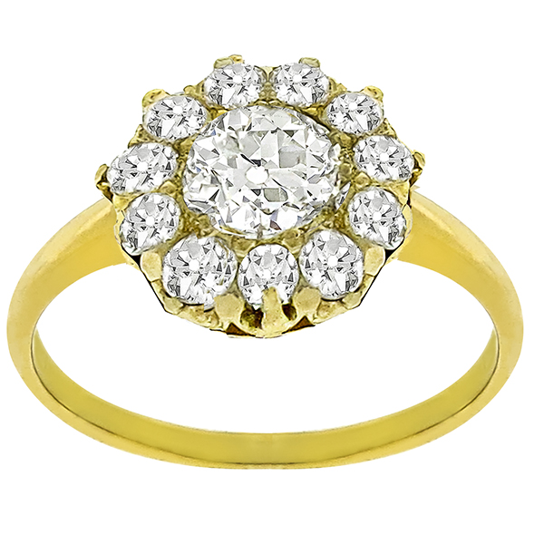 Victorian 0.51ct Diamond Gold Ring | Israel Rose