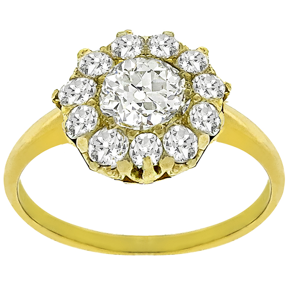 Victorian 0.51ct Diamond Gold Ring