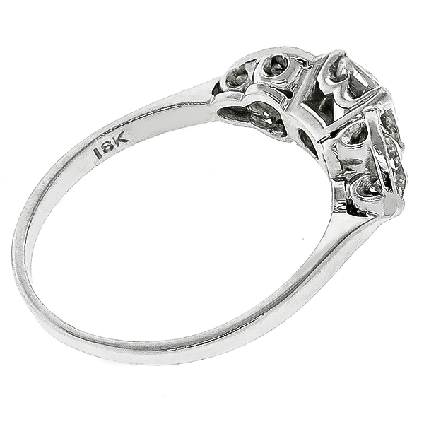 0.87ct Diamond Gold Anniversary Ring