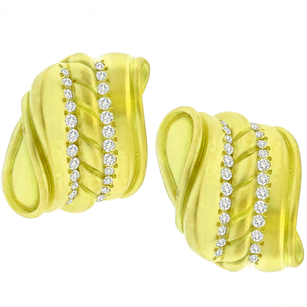 1.80ct Diamond Gold Earrings