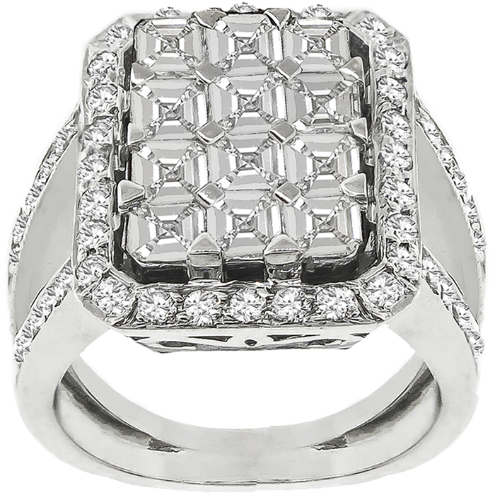 1.80ct And 1.50ct Diamond Gold Ring