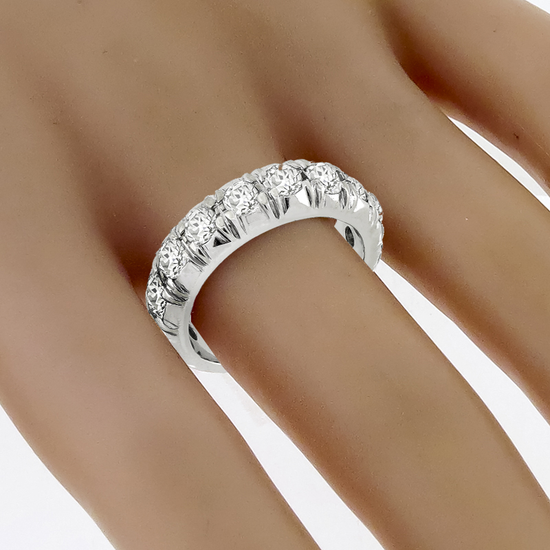 2.00ct Diamond Eternity Gold Wedding Band