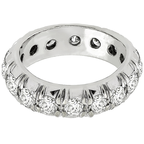 2.00ct Diamond Eternity Gold Wedding Band