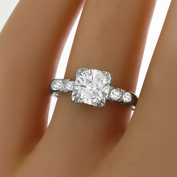 0.85ct Diamond Gold Engagement Ring