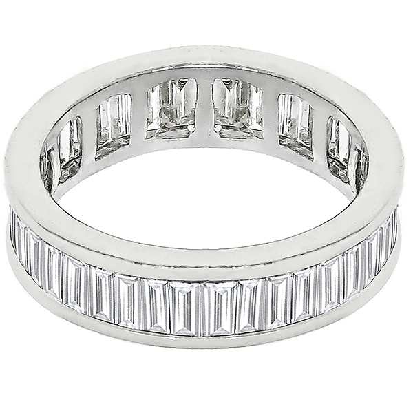 3.41ct Diamond Eternity Gold Wedding Band