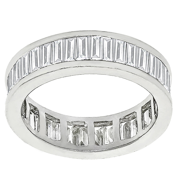 3.41ct Diamond Eternity Gold Wedding Band