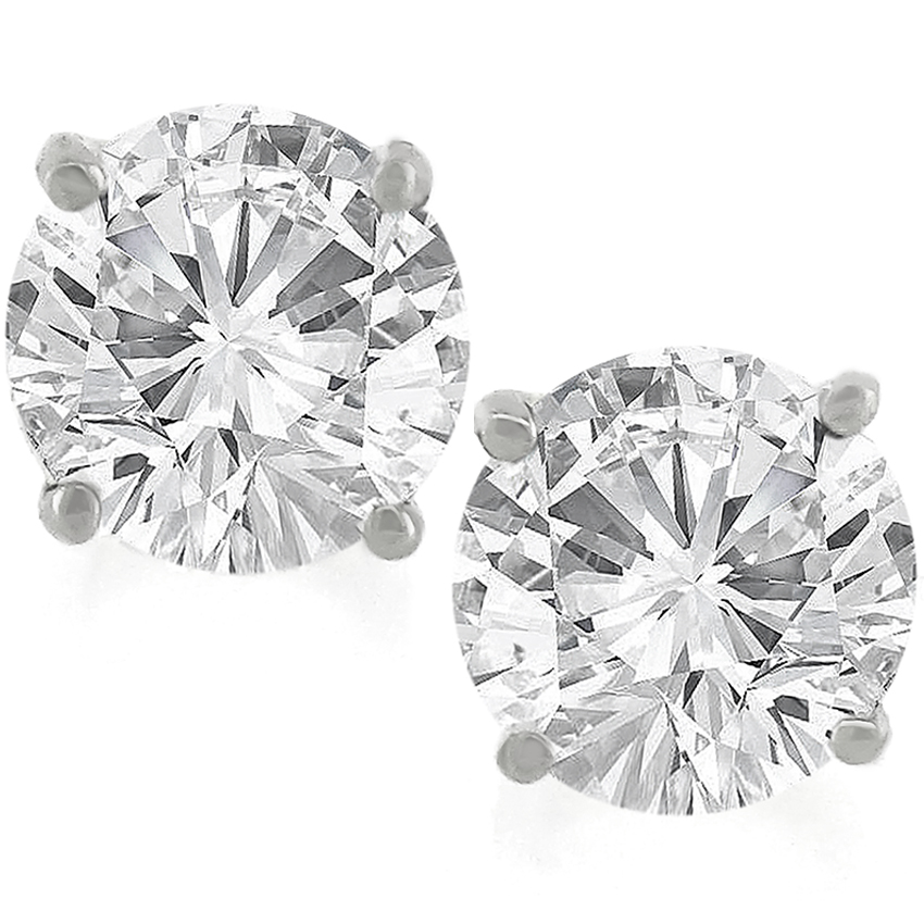 1.00ct Diamond Gold Stud Earrings 