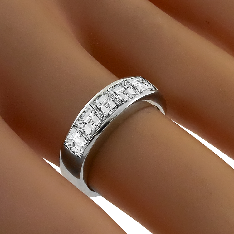 1.64ct Diamond Platinum Band 