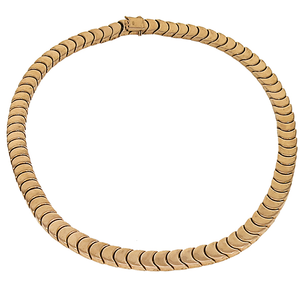 Mid Century Geometric Chain Necklace