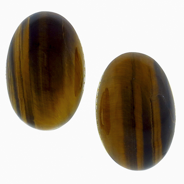 diamond tiger eye 18k yellow gold earrings 1