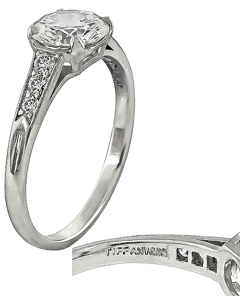 Tiffany & Co GIA 1.25ct Diamond Engagement Ring
