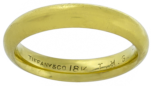 tiffany & co gold wedding band photo 1