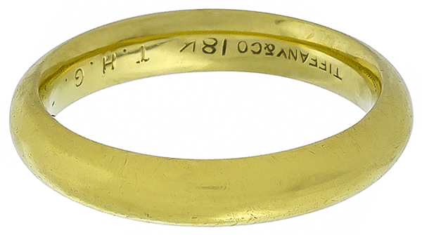 tiffany & co gold wedding band photo 1