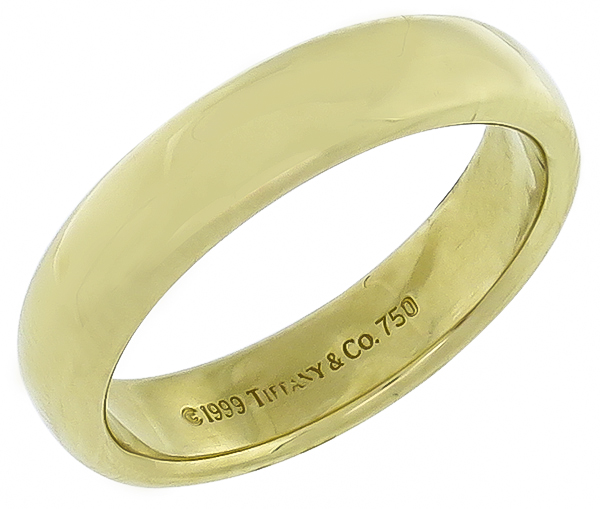 tiffany & co gold wedding band photo 1