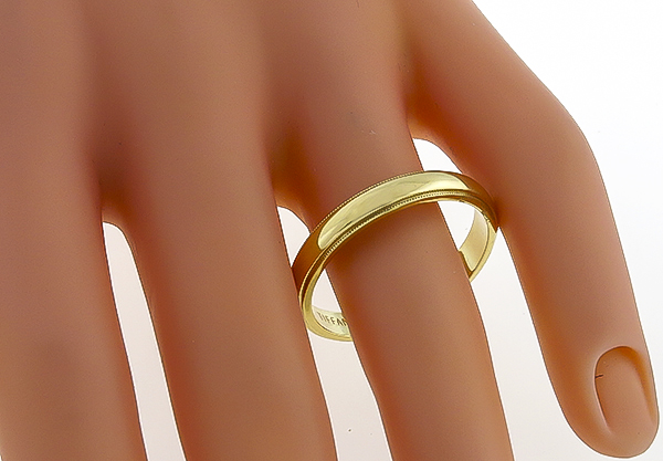 tiffany & co gold wedding band photo 1