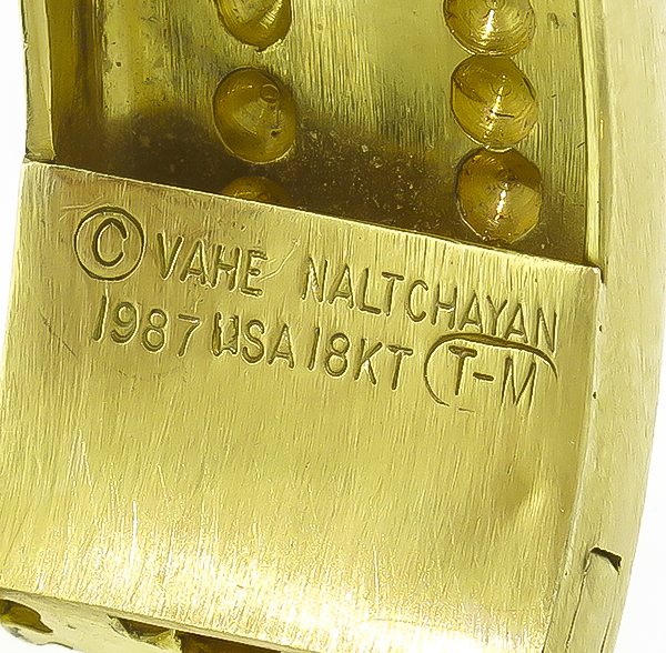 Vane Naltchayan 2.25ct Diamond Gold Bangle Photo 1
