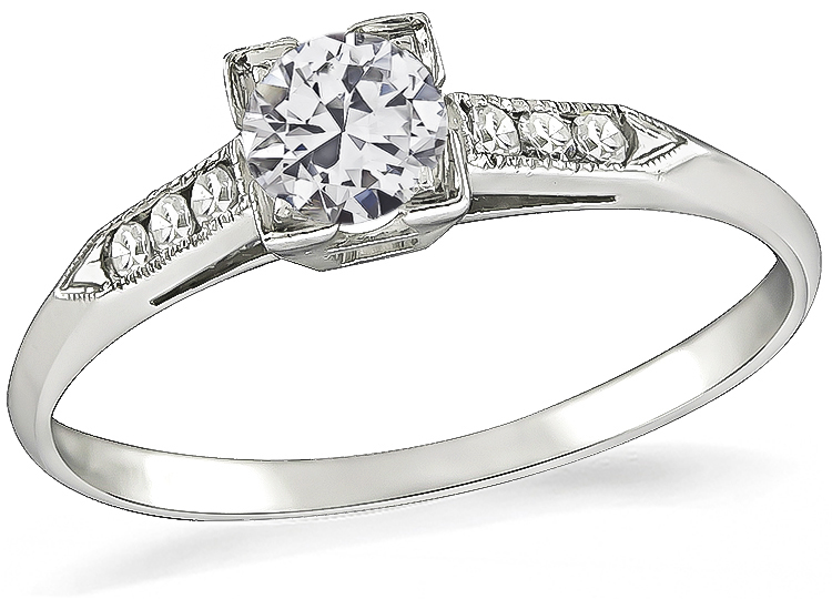 Vintage 0.25ct Diamond Engagement Ring